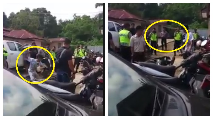 Lagi, Viral Video Aksi Pria Banting dan Bongkar Motor, Puluhan Polisi Tonton dan Rekam Aksinya