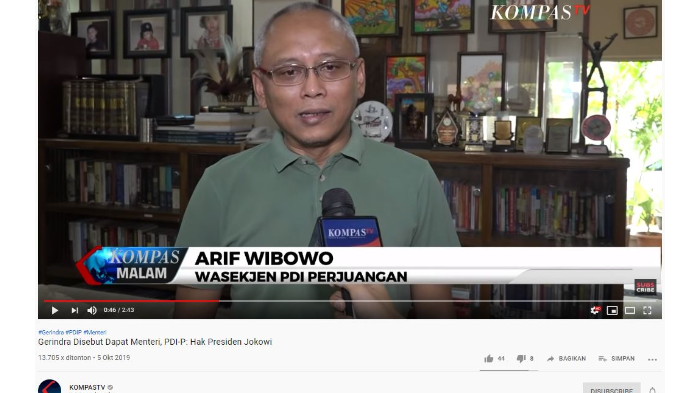 Gerindra Diisukan Sodorkan 3 Nama Menteri ke Jokowi, PDIP: Setelah Konsultasi dengan Ketua Umum Ya
