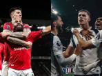 Foto-skuad-Manchester-United-kiri-dan-skuad-Tottenham-Hotspur-kanan.jpg