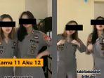 Hebohkan Netizen, Viral Video Aksi 2 Wanita Asyik Berjoget Kenakan Seragam Polisi Tanpa Celana
